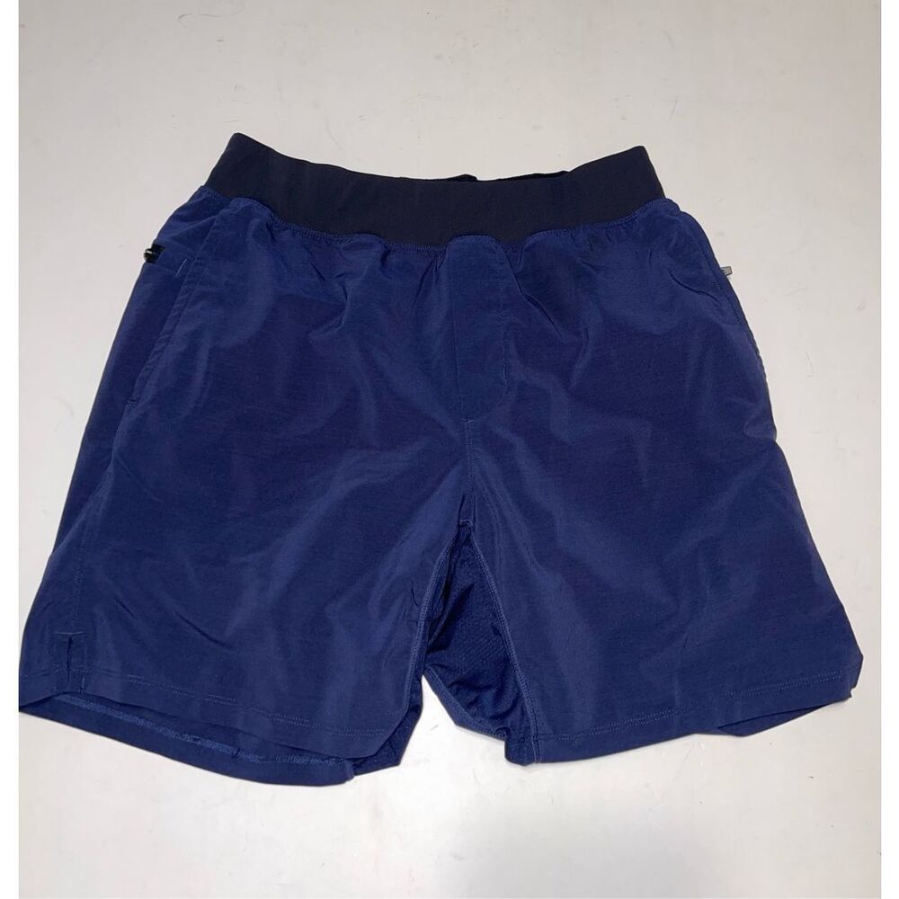 Fabletics Medium Mx7” Navy Blue Original Fundamental Lined Mens Shorts